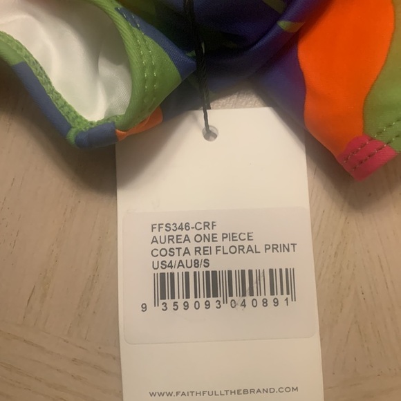 NEW Faithfull The Brand One Piece Small Aurea Costa Rei Floral Print Cruise - Picture 9 of 12